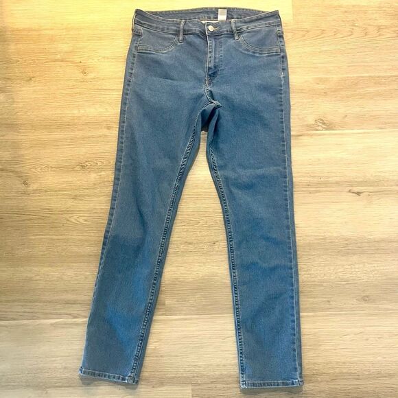 H&M Light Blue Skinny Ankle Jeans Size 33 - Picture 2 of 7